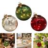Weihnachtskugel Schmuck Tischdeko Beleuchtet LED Weihnachtsdeko Anhänger Baumschmuck für Neujahr Garten Geburtstag
