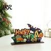 Layered Halloween Wood Crafts Wooden Ornaments for Tabletop Decorations, Stable Base Table Rustic Centerpieces Centerpiece Home Party And Spooky