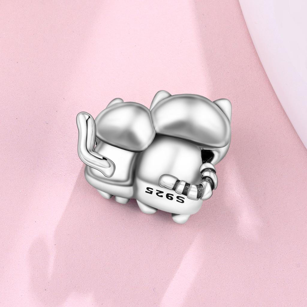 Copper Cute Cat Pet Animal Bead Fits Bracelet Decoration DoItYourself Birthday Party Gifts Jewellery Bracelets Accessory
