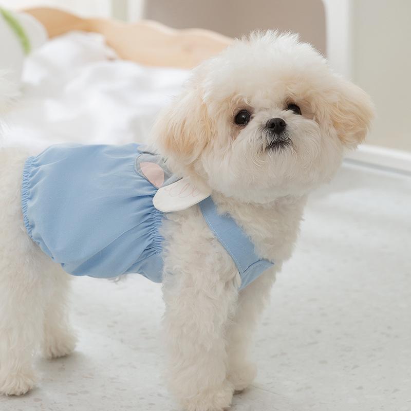 Spring and Summer Dog Cute Cartoon Animal Shaped Sling Skirt Small Dog Two Legged Cat Vest Pet Clothes Dog Costume