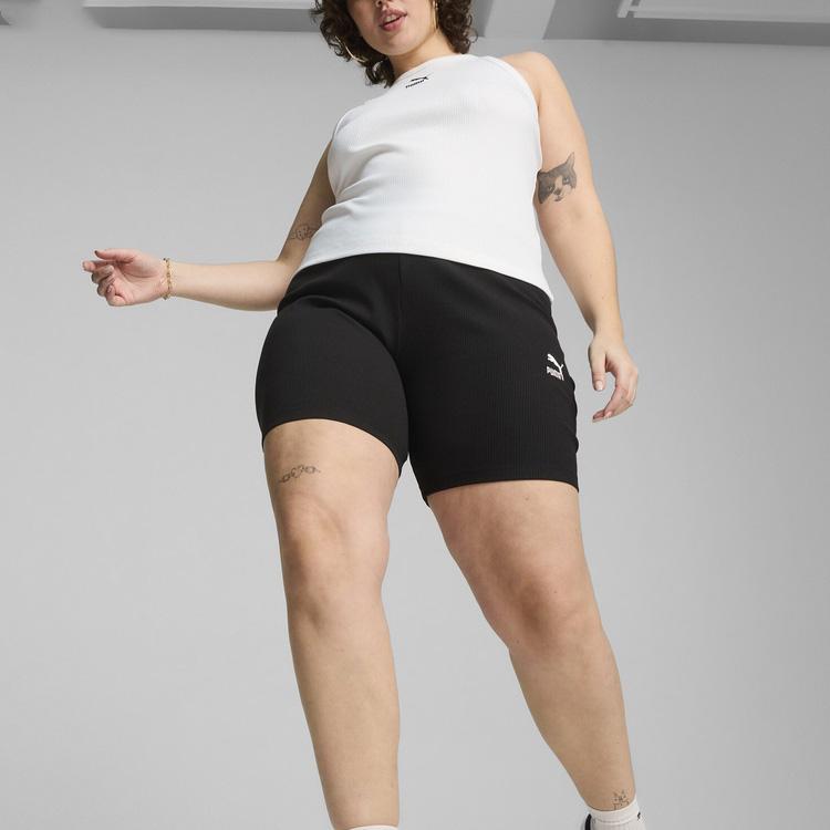 Puma Round Neck Sleeveless Fitted Tank Top Women Tops White 626093-02