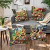 Pcs Easter Bunny Pillowcases with Colorful Eggs Designs Sofa Bed Cushion Cover Sleeping Pillowcase Home Bedroom Decoration
