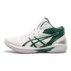 ASICS GELHOOP V16 Abrasion Resistant Mid top Basketball Shoes Men's White Green Sneakers 1063A102-101
