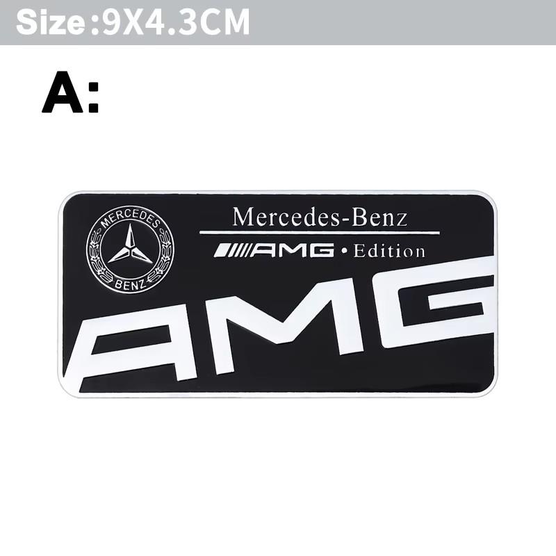 CRT1 1PCS Car Aluminum Sticker Emblem Badge Decals Accessories CFXMBT-BECH23 For Mercedes Benz W204 W205 B/C/E/S Class GLC GLE CLA