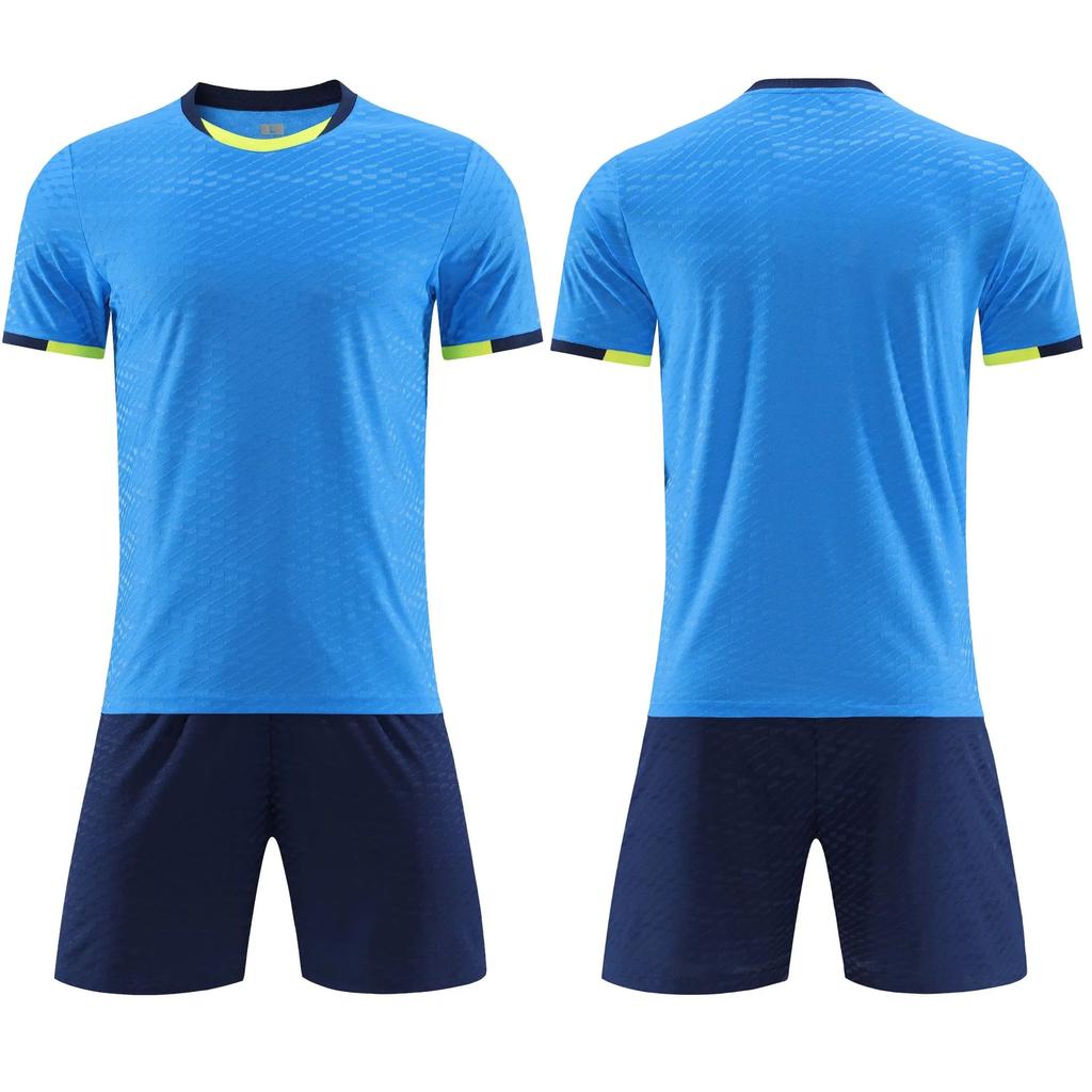 2025 Großhandel Kinder-Fußballtrikot-Set, Grundschul-Fußball-Trainingsshirt, bedrucktes Wettkampftrikot für Jungen und Mädchen