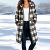 Women's Fashion Casual Flannel Plaid Long Sleeve Jacket Versatile Outerwear for Everyday Wear