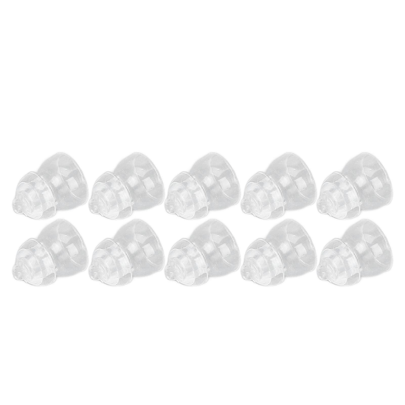 

10 шт. Звуковой усилитель купольный мягкий силиконовый антистатический двухслойный закрытый звуковой усилитель наконечники 6 мм 0,24 дюйма 6mm / 0.24in