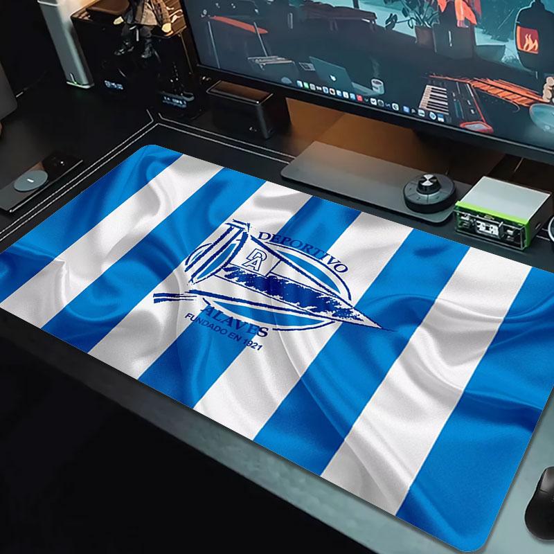 Deportivo Alaves Large Size Mouse Pad Large Gaming Table Cushion Non-slip Laptop Tablet Big Mousepad XXL Mat Mini PC Playmat With Lock edge