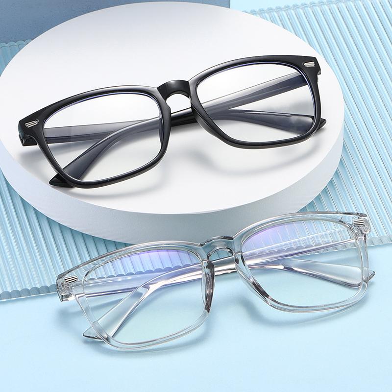 Anti-blue Light Glasses Square Frame Eyewear Women Men Travel Driving Eyeglasses Blue Light Blocking Man Lady Computer Eyeglas