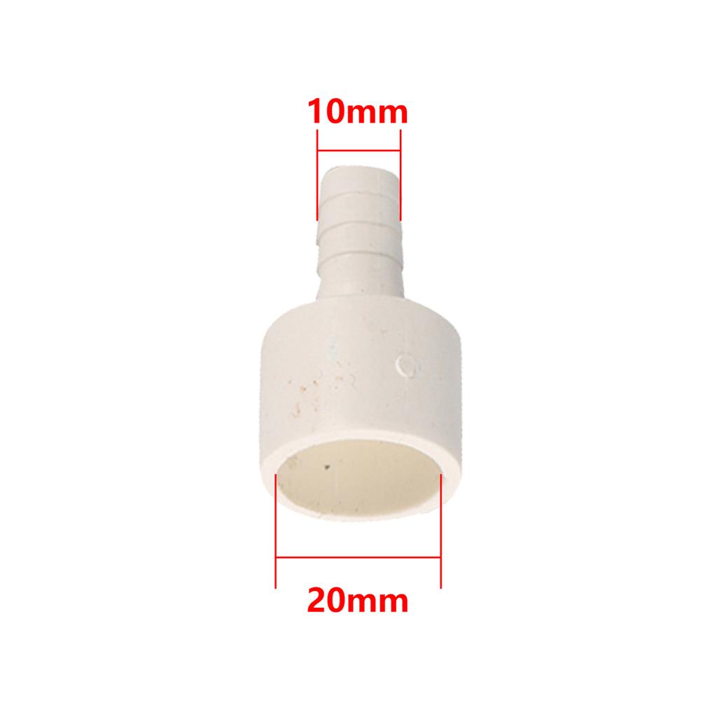 PVC 20/25mm Pagoda Reducing Connector 8/10/12/14/16/18/20mm Variable Diameter Straight Garden Irrigation Fish Tank Joint 10Pcs