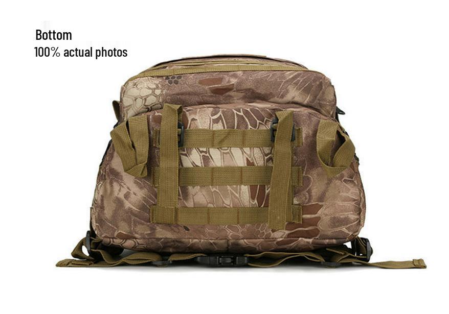 Men's Military Camouflage Hiking Tactical Backpack: Level 3 Double Shoulder Outdoor Sports School Bag