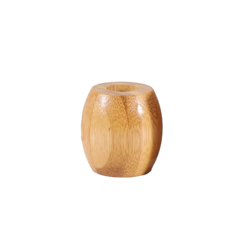 Natural Bamboo Organizer Steadily Holds Toothbrush for Storage Eco Friendly Biodegradable Bamboo Toothbrush Base
