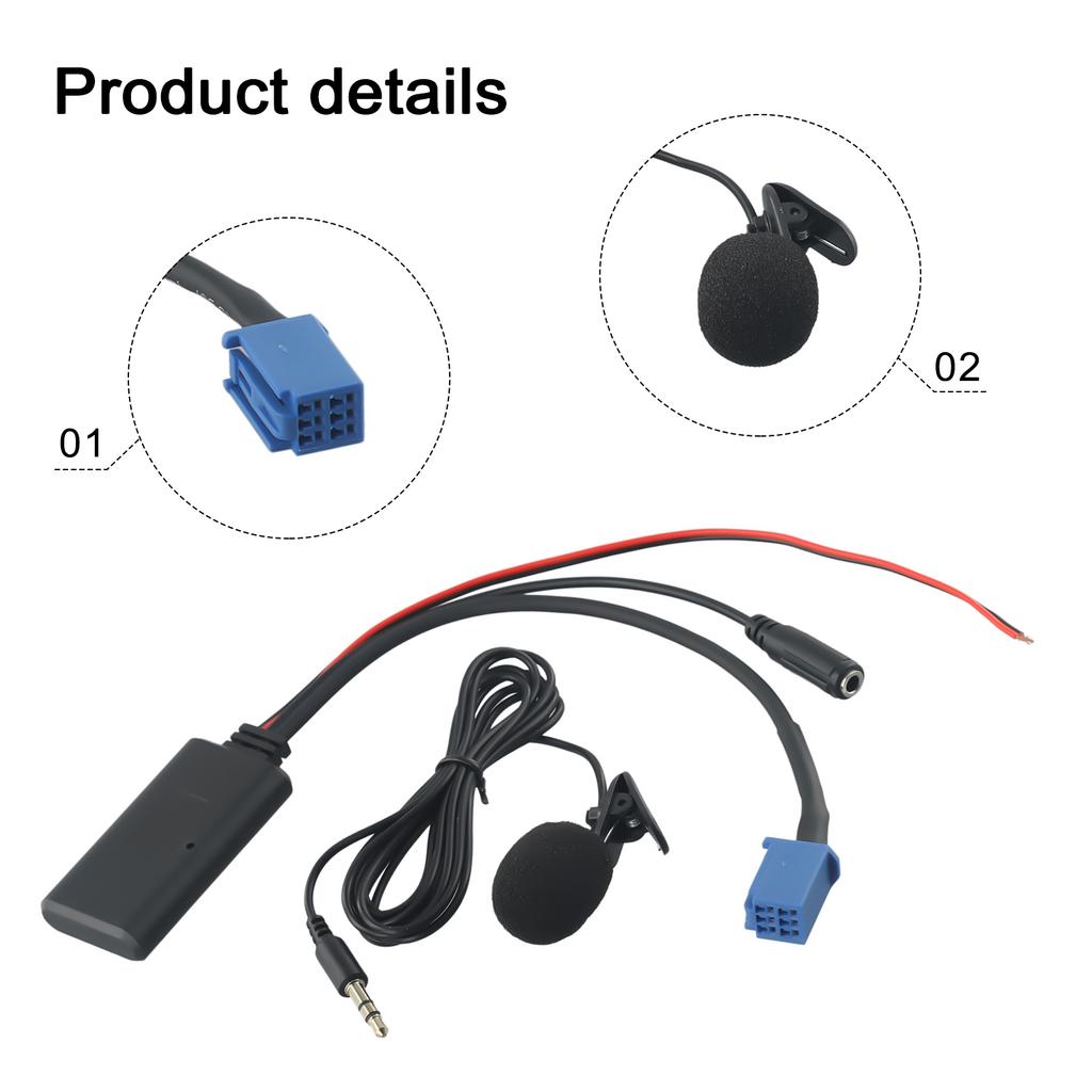 Car 5.0 Module Handsfree Aux Audio-Adapter Cable For Lexus IS250 06-08