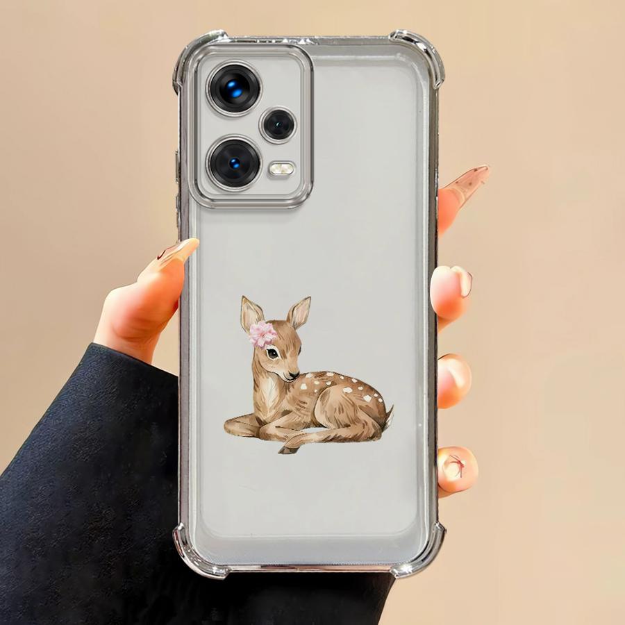 Case for Redmi Note 14 Pro Plus 11s 13C 11 9 Pro Note 13 10 Lite 12 K80 A3 A5 Phone Cover Vintage Brown Deer Design