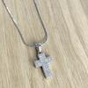 Silver Cross with Cubic Zirkonia (1147443)