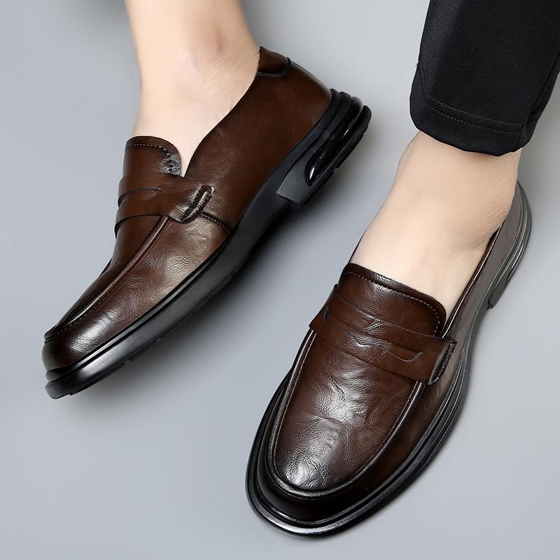 Fashion Luxury Brand Men's Loafer Shoes High Quality Leather Shoes Slip-on Business Shoe Wedding Footwear Man Breathable Drive Flat