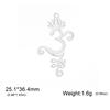 3pcs/lot Unalome Lotus Flower Necklace Earring Pendants Stainless Steel Yoga Buddhism Charms for Jewelry Making