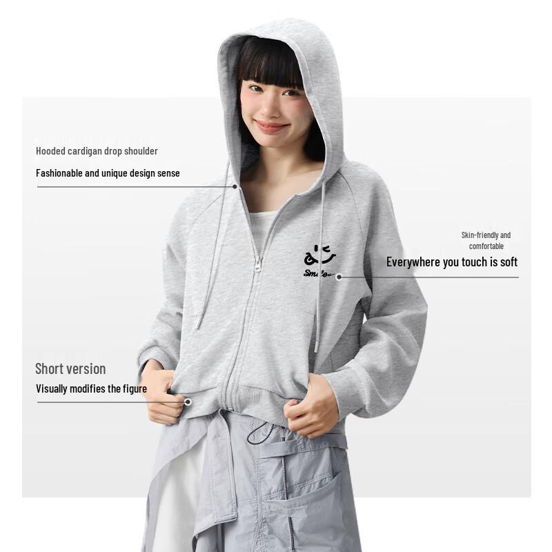 Warrior Women's Short Raglan Hooded Cardigan