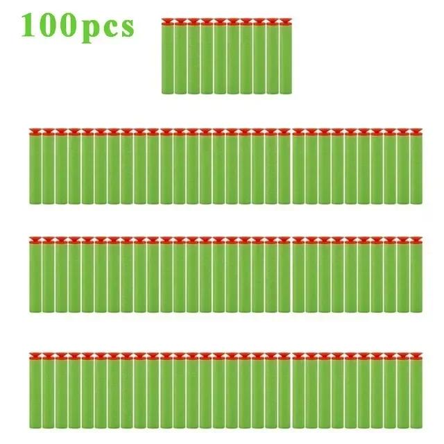 New Sucker Darts Bullets 100pcs 7.2cm Foam Bandolier Accessories For N-strike Elite Series Safe Toy Parts Kids Outdoor Toys