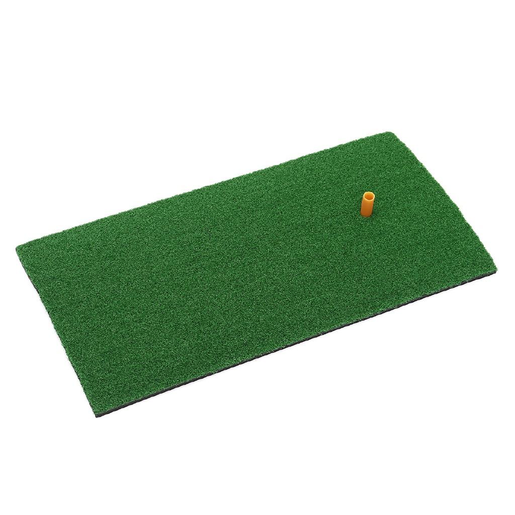 Training Hitting Pad Backyard With Rubber Tee Outdoor Golf Training Aids Indoor Mini Golf Practice Grass Mat