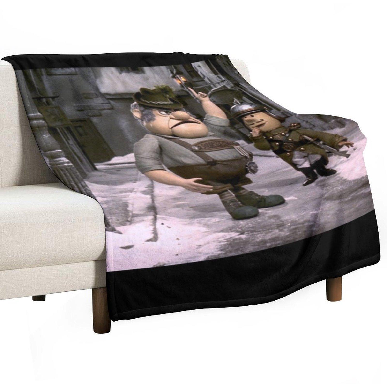 Burgermeister On The Town Throw Blanket Hairys Giant Sofa Picnic funny gift Blankets 30x40in
