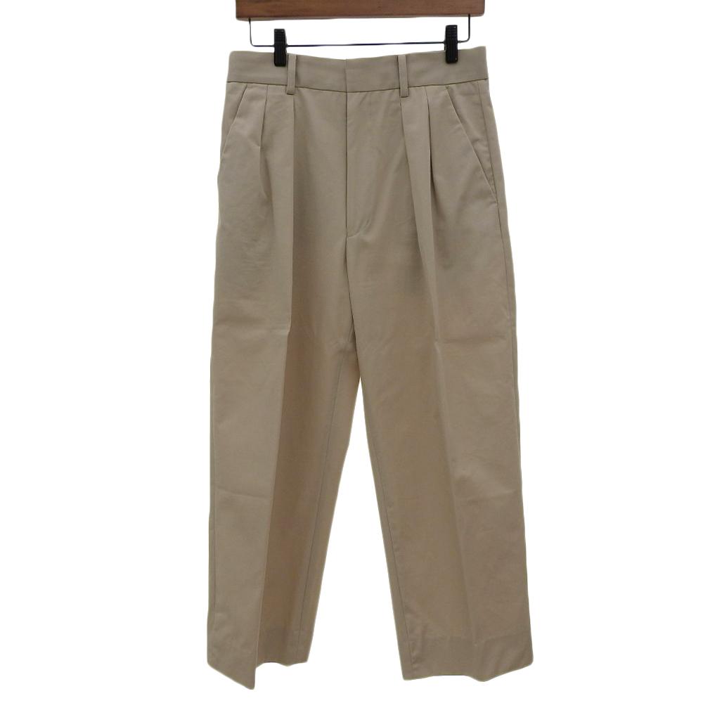 CABaN Excellent condition cotton twill double-pleat wide-leg pants for men, beige, size S, 59-04-31-04001 Bottoms S beigeUsed
