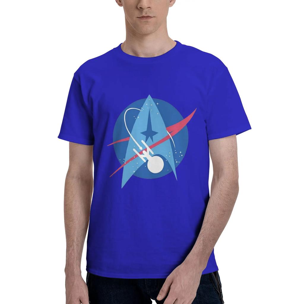 Star Treks Science Fiction TV Series 100 Cotton TShirt Mens Classic T Shirts Men Crew Neck Short Sleeve S6XL