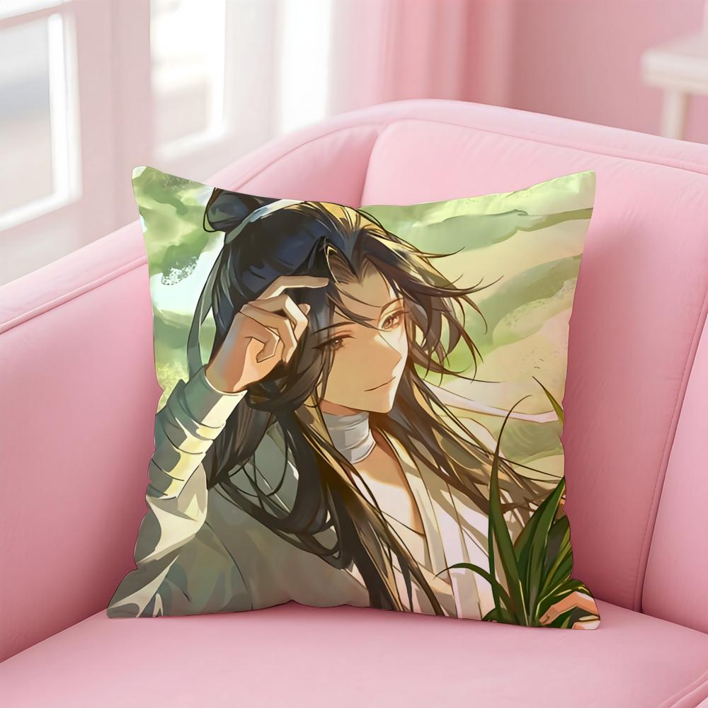 Heaven Official's Blessing Cushion Cover Home & Car Multi-Scene Pillow Cover - Reversible, Soft & Durable for Daily Use
