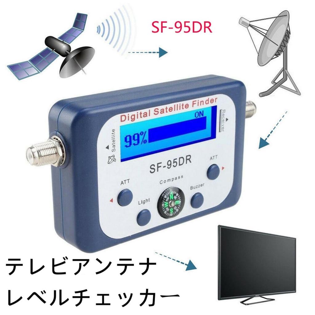 Antenna Level Checker Digital Satellite Signal Finder Portable Satellite Finder with LCD Display Backlight 950-2150MHz