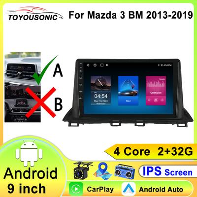Voor Mazda 3 Mazda3 3 Axela BM 2013 - 2019 WIFI Android Auto Autoradio GPS Navigatie Multimedia Stereo Carplay Geen 2din DVD