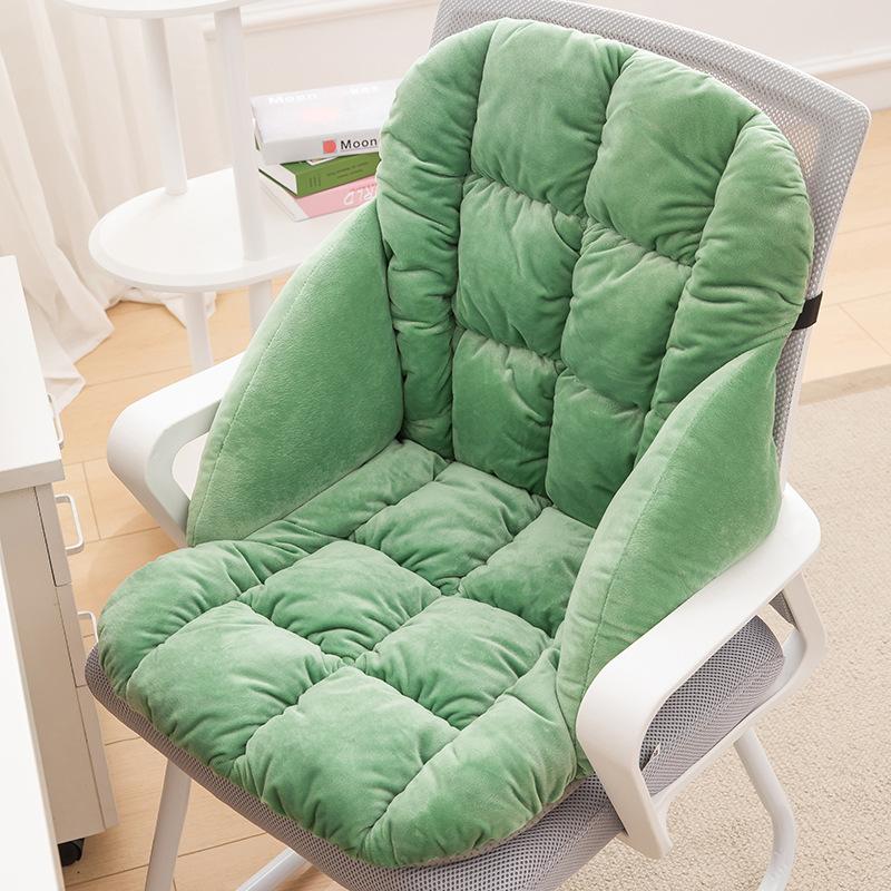 Heated Seat Cushion for Office Winter Plush Heated Seat Cushion Students Thicken Backrest Integrated Chair Cushions