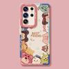 Cartoon avatar mobile phone case with hanging chain, suitable for Samsung S26ultra silicone S25/S24 + cute S23/22 sets