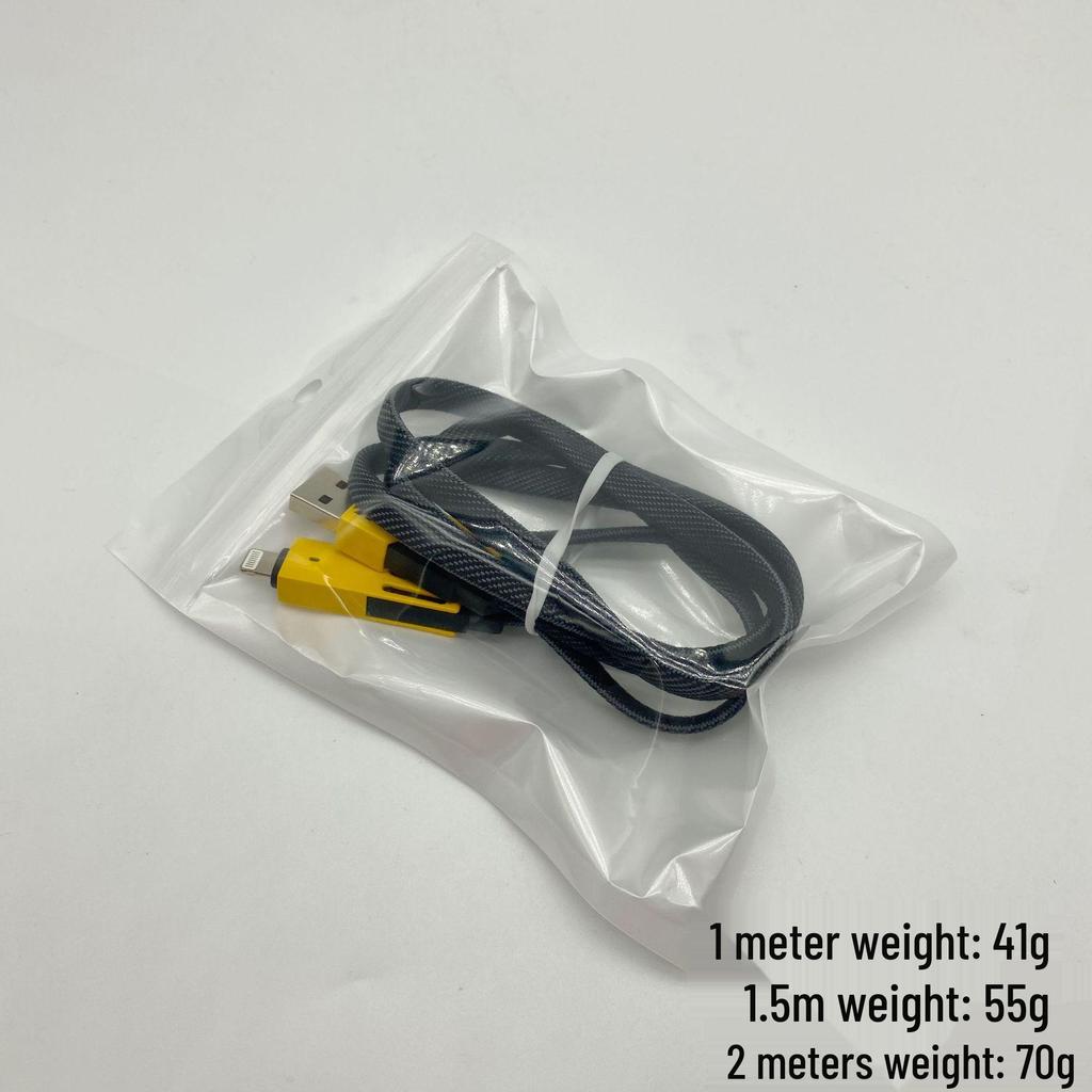 Mecha 4-in-1 Zinc Alloy Fast Charging Type-C Multi-Head Car Cable