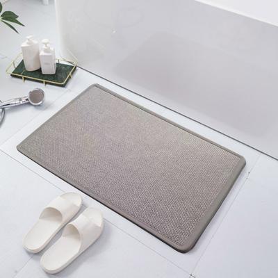 Linen Floor Mat 23.6"x15.8" Non Slip Kitchen Rug Absorbent Quick-Dry Bathroom Mat for Home Office Entrance Entryway Bedroom