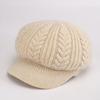 Grandma Autumn and Winter Knitted Woolen Hat Duck Tongue Warm Basin Hat Middle Aged and Elderly Mother with Velvet Elderly Hat
