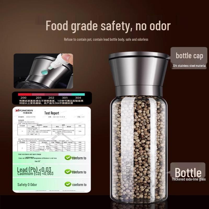 Qiwei Stainless Steel Manual Spice Grinder
