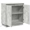 LED Sideboard in Concrete Grey 71 x 34.5 x 75 cm Particleboard