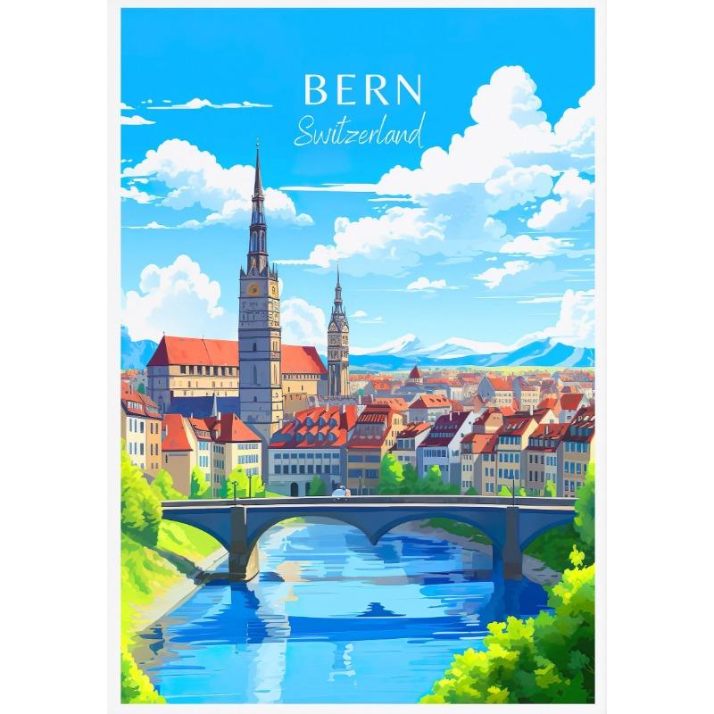 Schweiz Finnland Reiseplakat Lappland Porvoo Helsinki Zermatt Leinwandgemälde Wandkunst Bild für Wohnzimmer Heimdekor