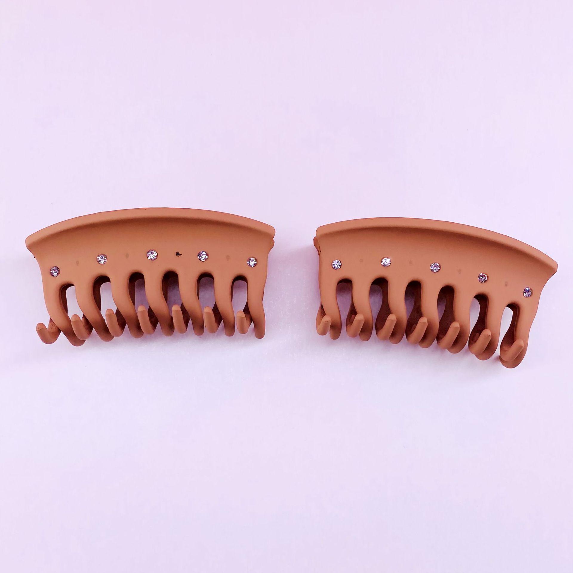 

Большая заколка для волос со стразами: Женская универсальная заколка-краб для высоких причесок шоколадный