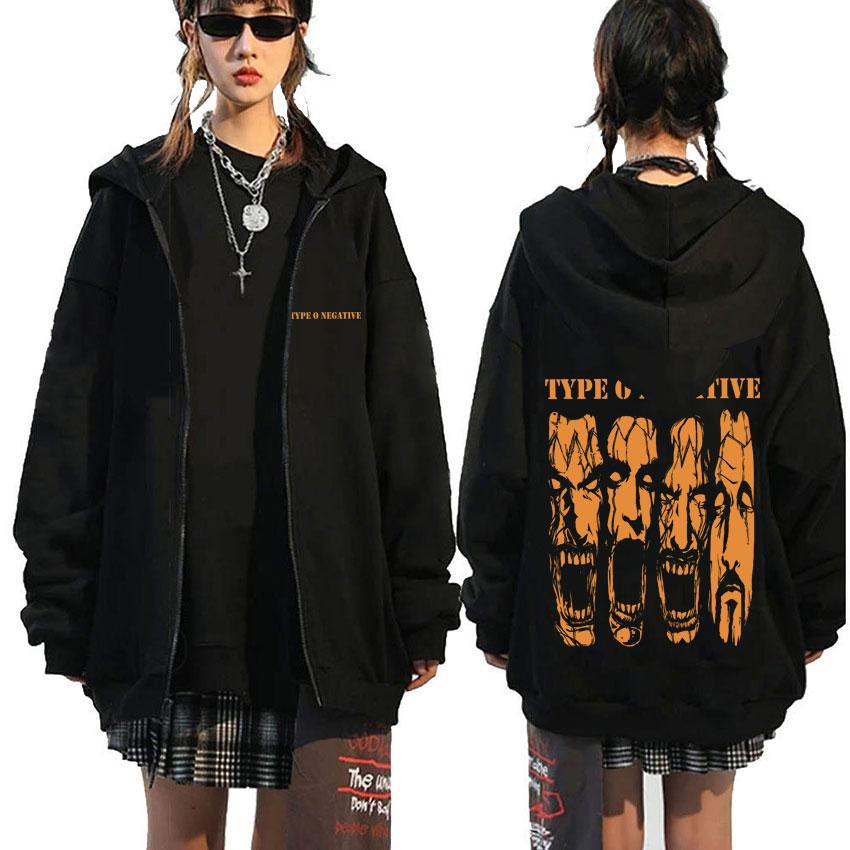 Rock Band Type O Negative Suspended in Dusk Essential Zipper Hoodie Men Women Casual Vintage Zip Up Jacket Male Oversize Hoodies