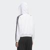Adidas Women Windbreaker White Casual 3s Woven