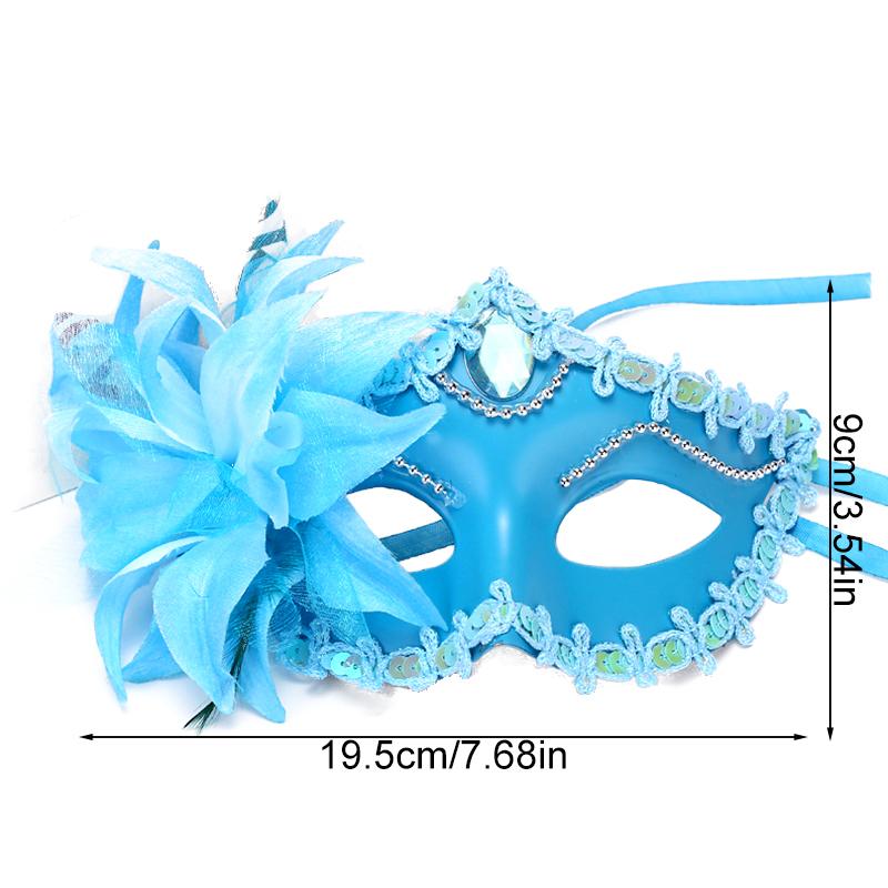 1Pc Lily Decoration Cosplay Mask Sexy Multicolored Dance Dress Up Plastic