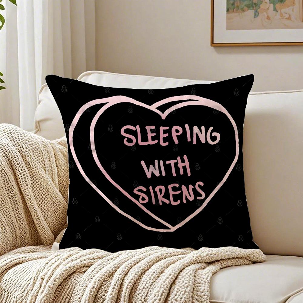 album dark SSleeping with SSirens Cushion Cover Pillowcase Antidustmite living Room Sofa Decor Cushion Room