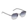 Prada Iconic Nameplate Metal Irregular Sunglasses Men's Silver