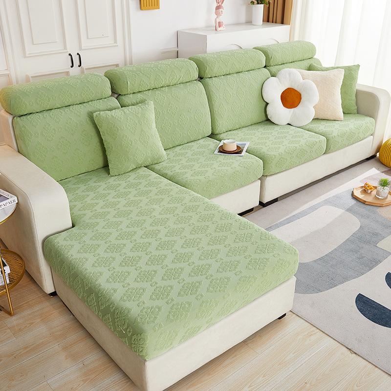 Matcha Green Sofa Cover All-inclusive Universal Cushion New Style Three-seater and One Imperial Concubine Non-slip Elastic Sofa Cover