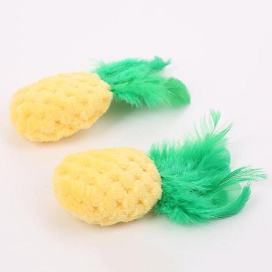 Pet Cats Kitten Catnip Cute Pineapple Shape Bite-resistant Interactive Play Toy