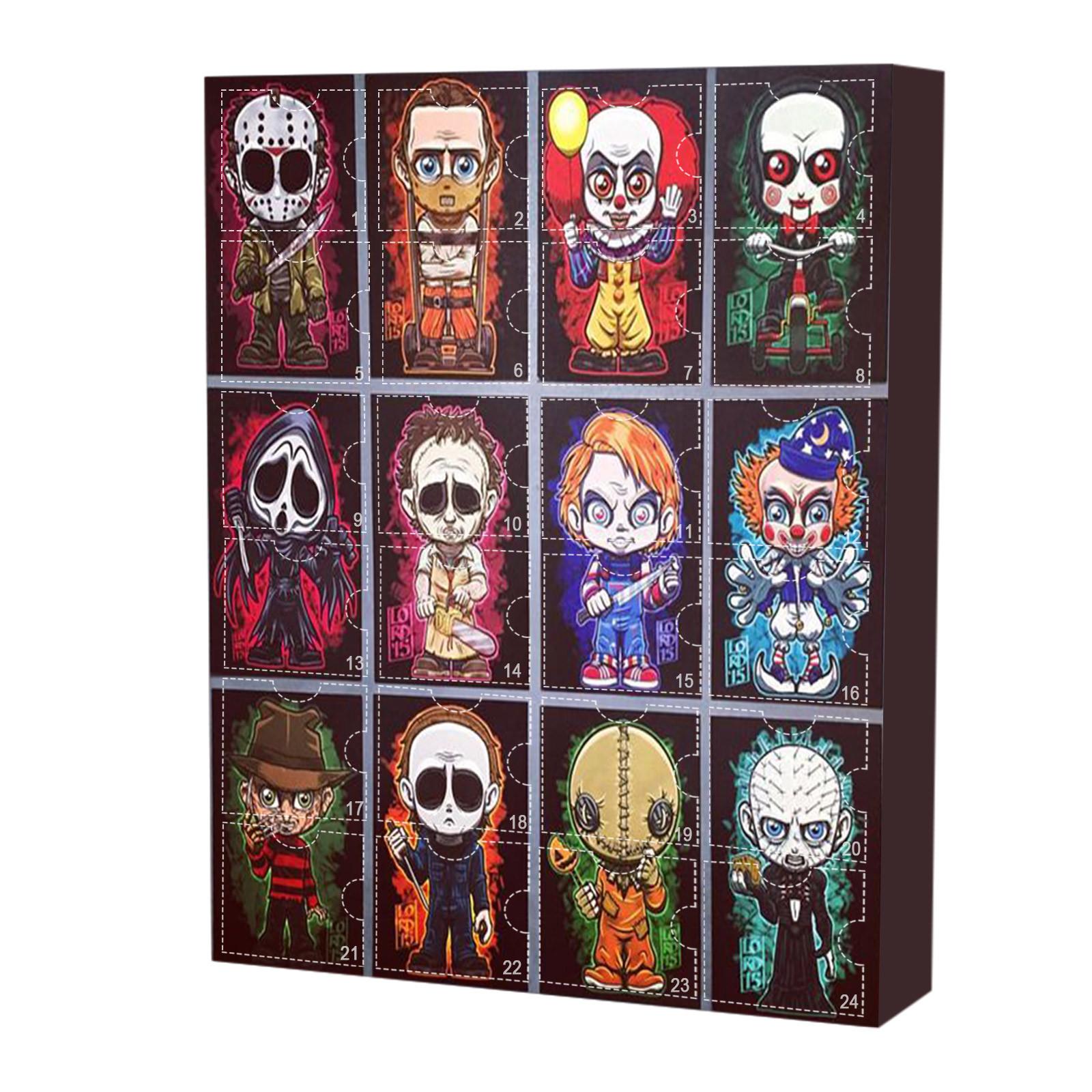

Halloween Doll Advent Calendar Contains Gifts, Halloween Horror Figures Advent Calendar, Halloween Countdown Calendar With Surprise Toys One Size