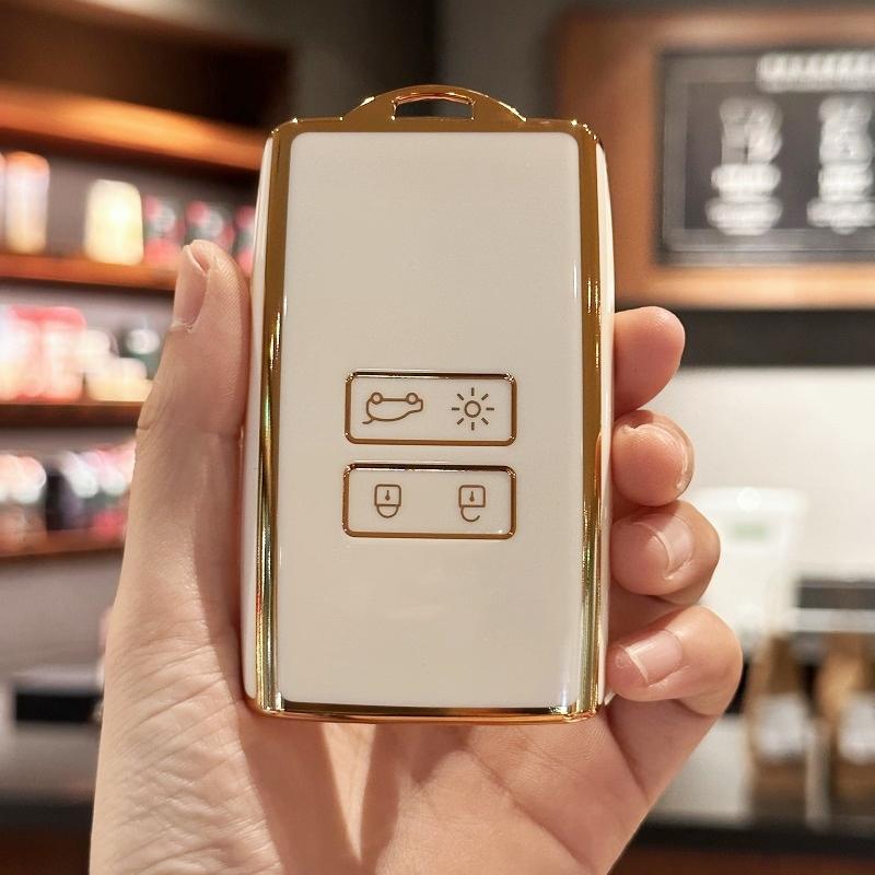 

Чохол для ключів автомобіля Fob Shell для Renault Captur, Koleos, Kadjar, Arkana, Megane, Dacia Duster, Sandero, Stepway