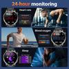 Outdoor Smart Watch Men 1000mAh Battery LED Flashlight SmartWatch Bluetooth Call Heart Rate Waterproof Sports Smartwatch