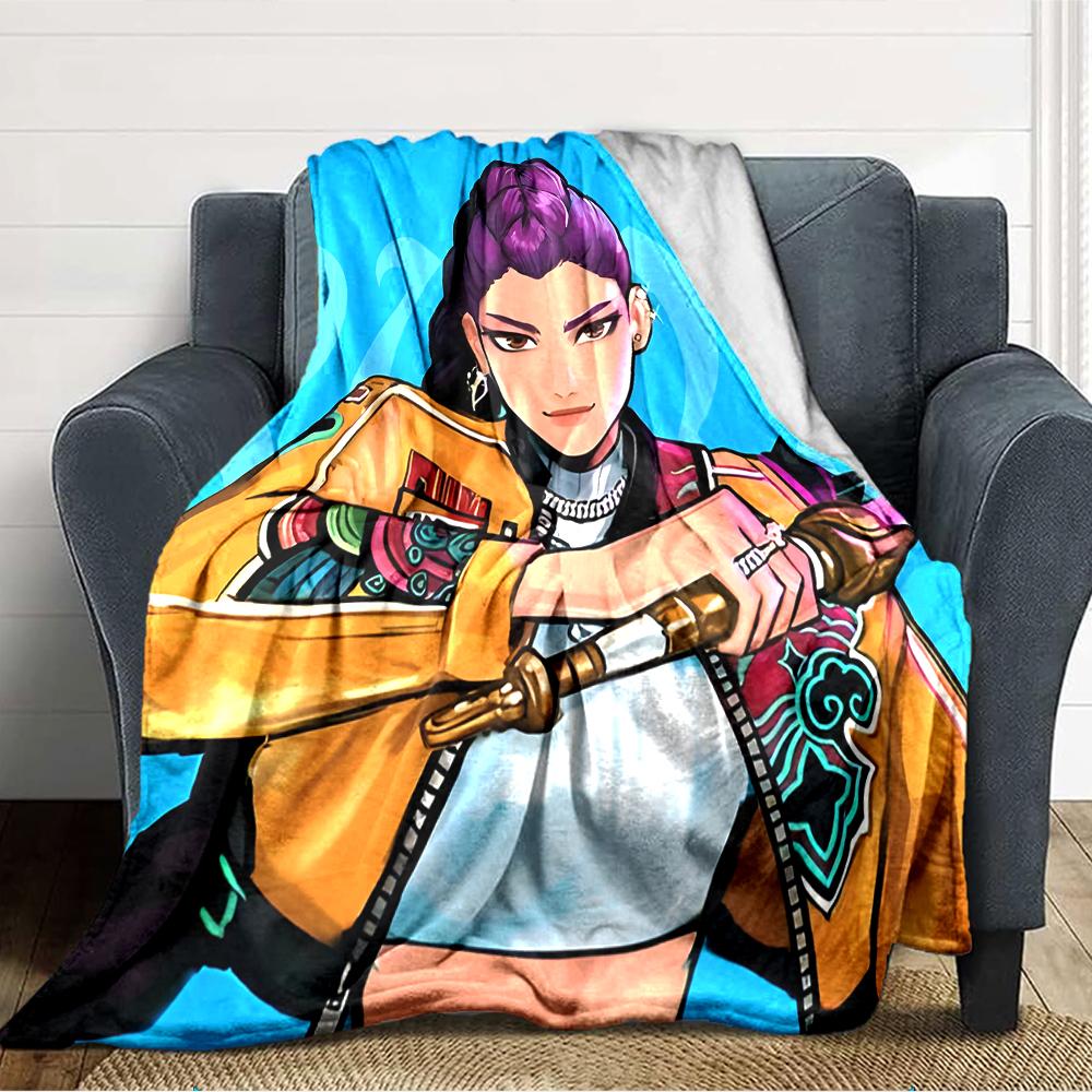 1pc KPop Demon Hunters RUMI1 Blanket, Gift, for Men and Women, Soft Blanket, Good for Sofa Bed Couch Travel, Lightweight Flannel Blanket
